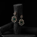 Green - saanjh bela nandi chandbali oxidised earrings