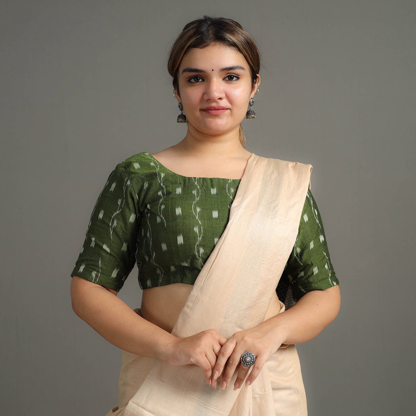 Explore Handwoven Cotton Sambalpuri Ikat Blouse 