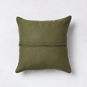 Buy Green Sambalpuri Ikat Cotton Cushion Cover