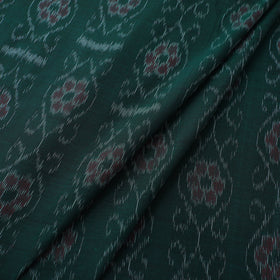 Green Sambalpuri Ikat Cotton Fabric