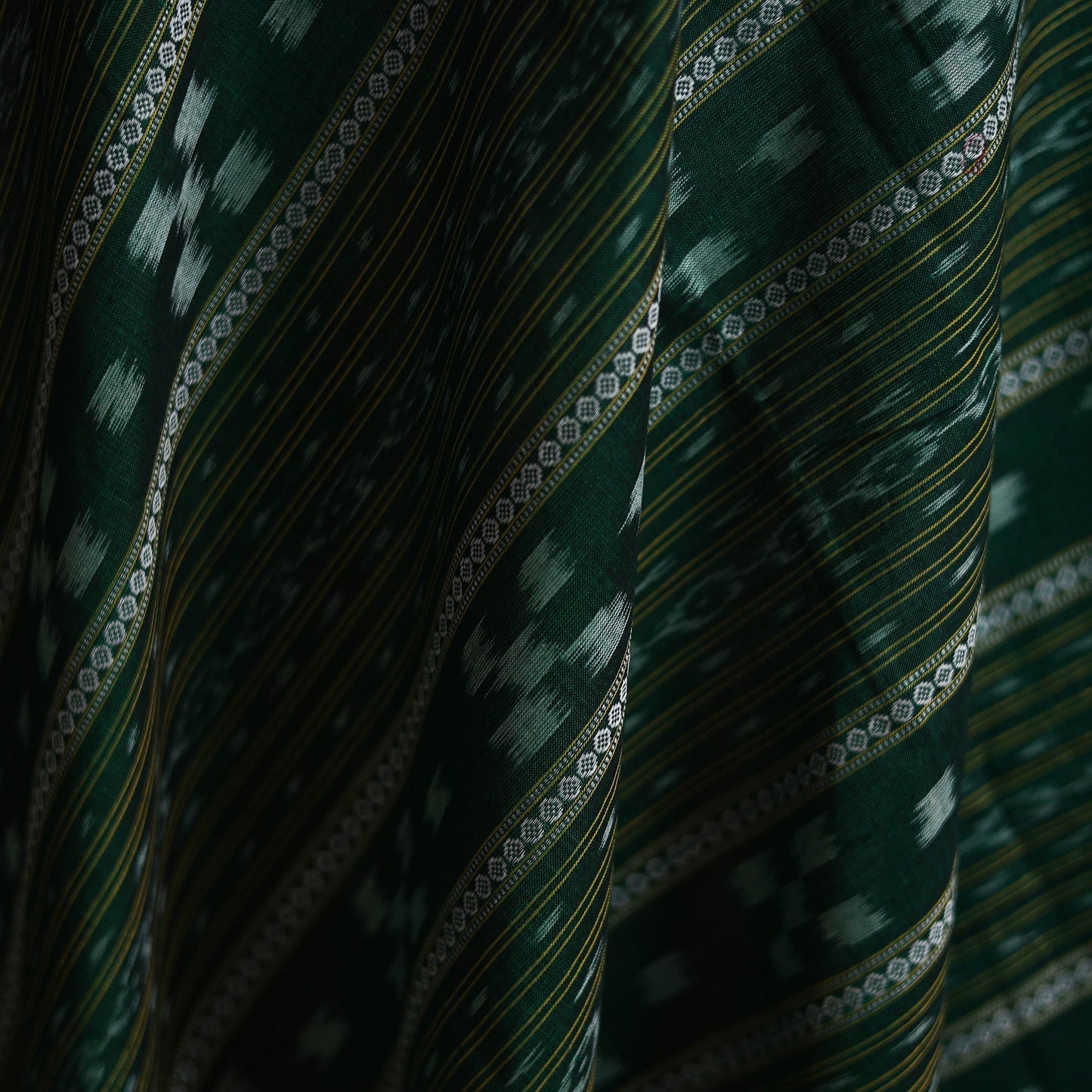 Sambalpuri ikat cotton fabric 02 - handcrafted