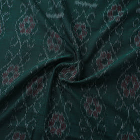 Green Sambalpuri Ikat Cotton Fabric
