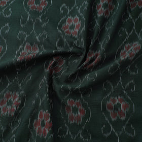 Green Sambalpuri Ikat Cotton Fabric
