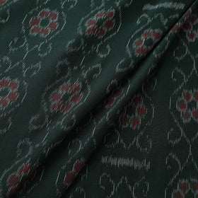 Green Sambalpuri Ikat Cotton Fabric