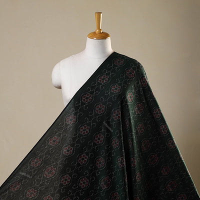 Green Sambalpuri Ikat Cotton Fabric