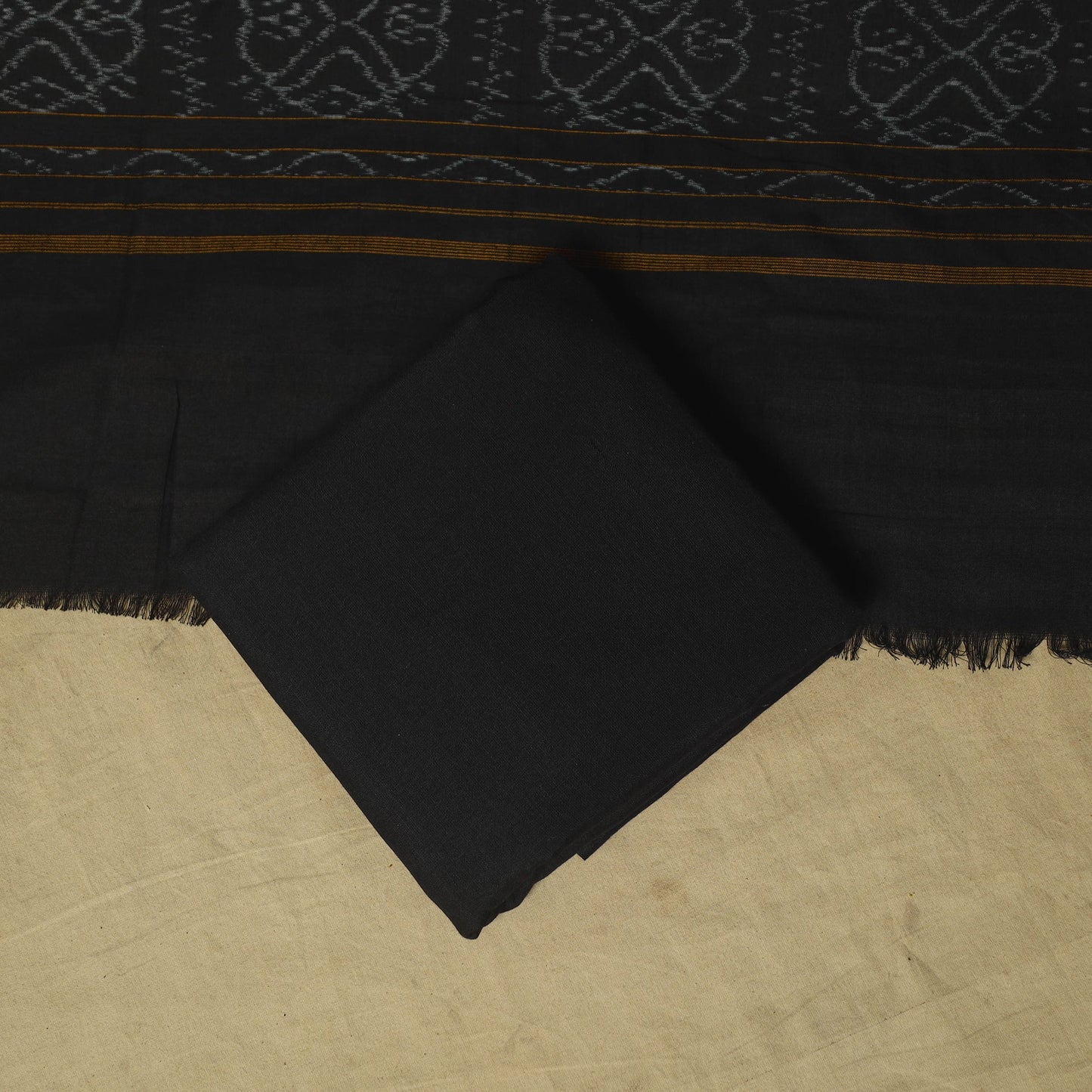 Sambalpuri ikat handloom cotton 3pc unstitched dress