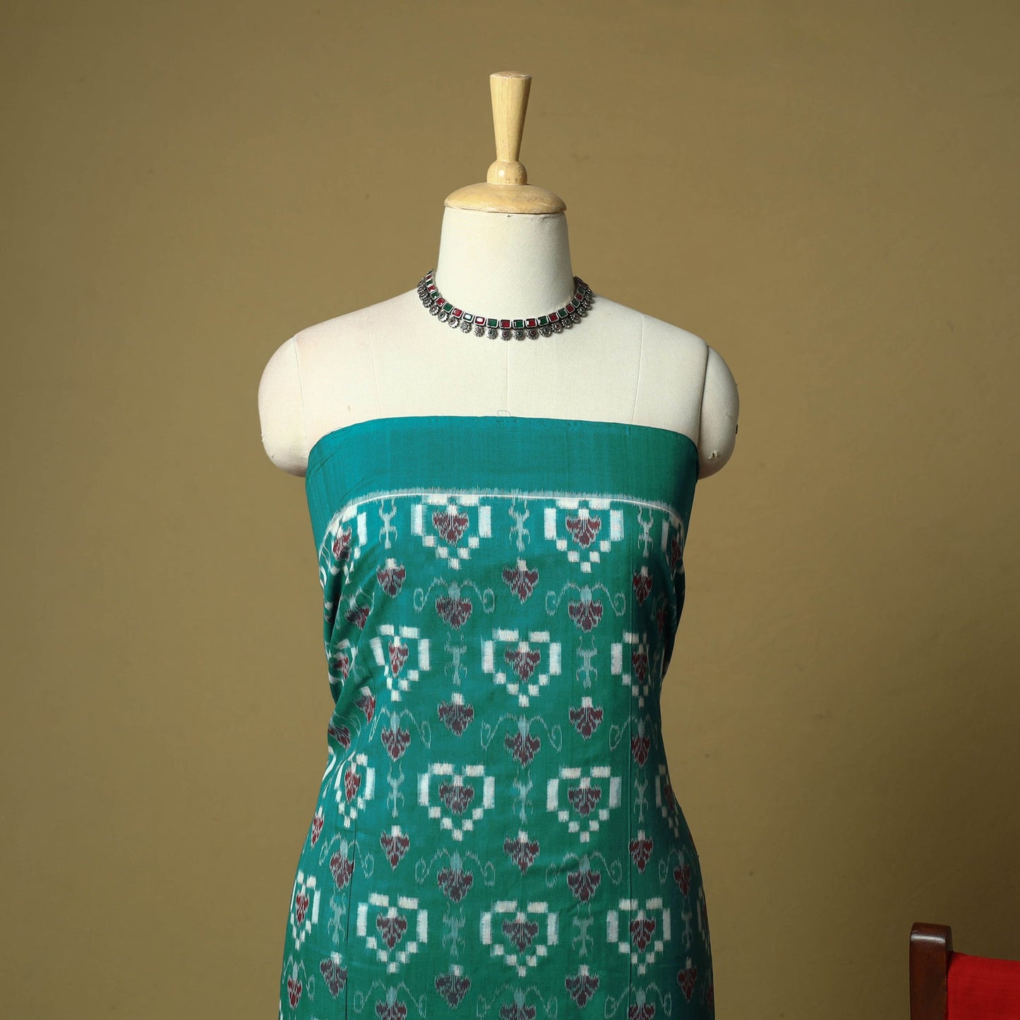 Sambalpuri ikat handloom cotton 3pc unstitched dress