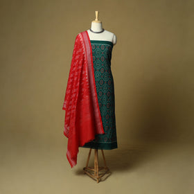 Sambalpuri ikat handloom cotton 3pc unstitched dress