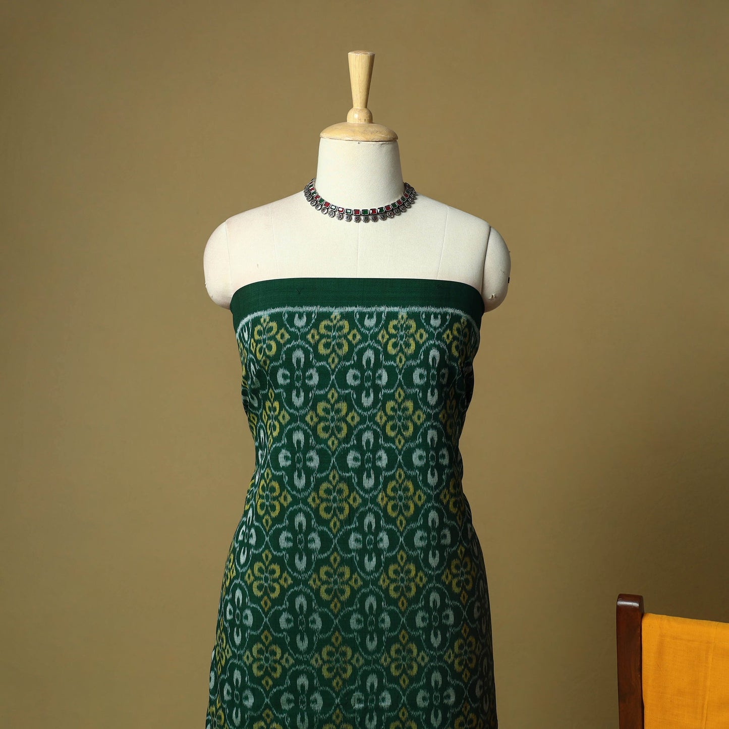 Sambalpuri ikat handloom cotton 3pc unstitched dress