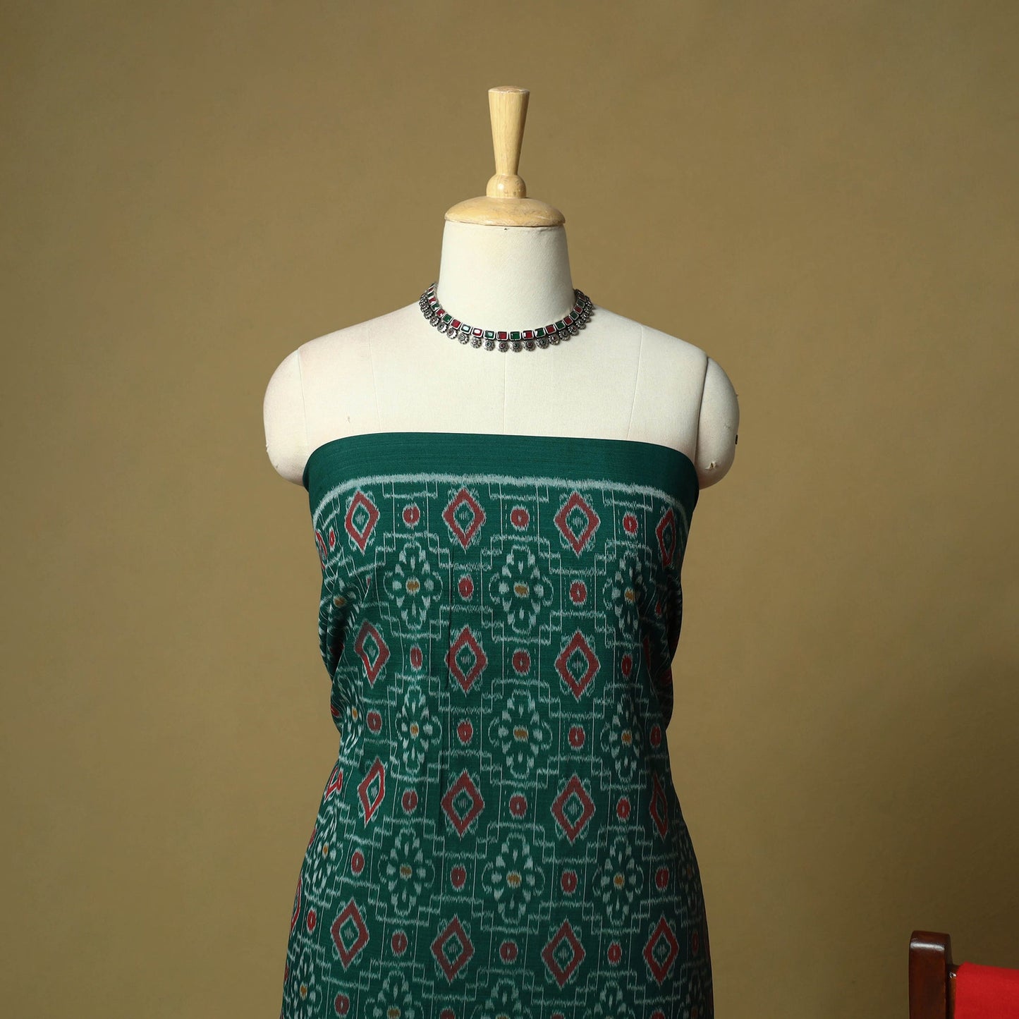 Sambalpuri ikat handloom cotton 3pc unstitched dress