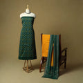 Sambalpuri ikat handloom cotton 3pc unstitched dress