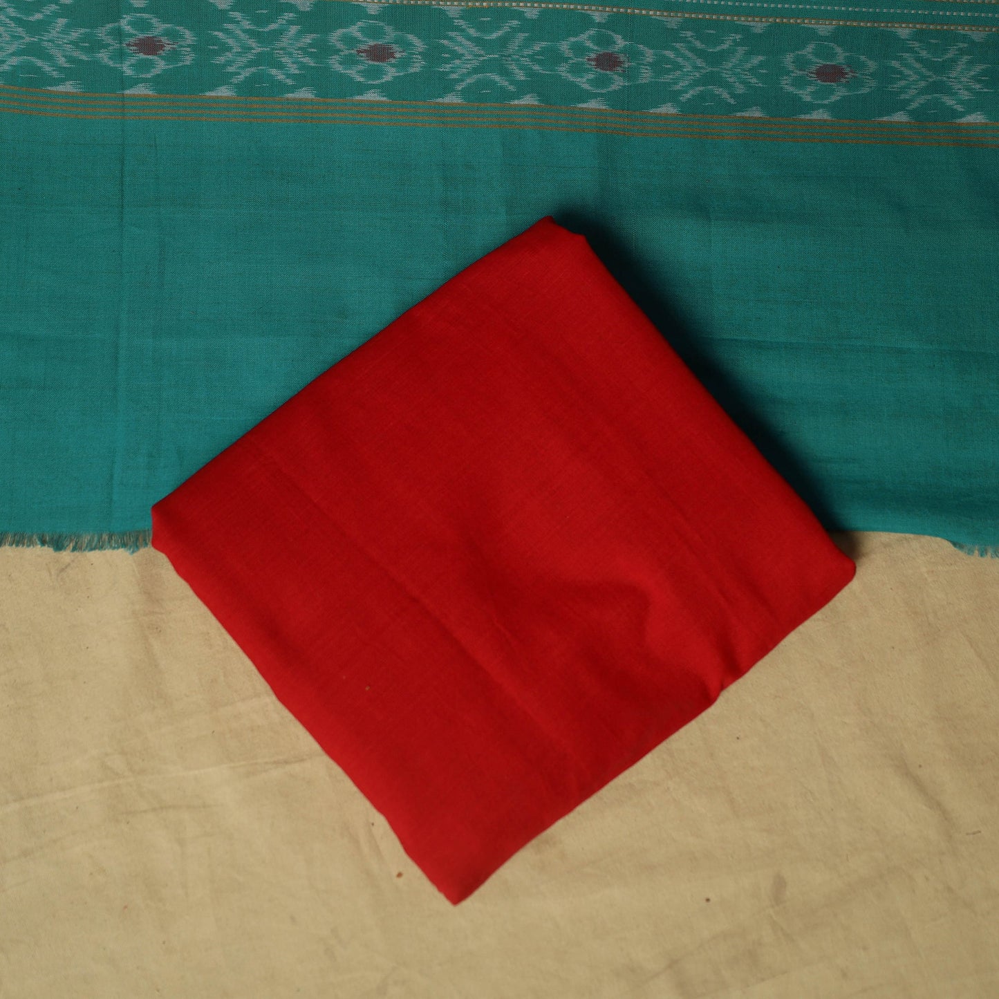 Sambalpuri ikat handloom cotton 3pc unstitched dress