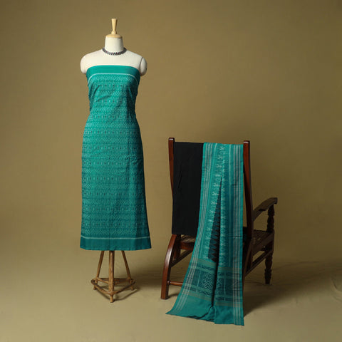 Sambalpuri ikat handloom cotton 3pc unstitched dress