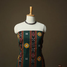 Sambalpuri ikat handloom embroidered cotton 3pc unstitched