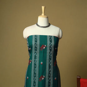 Sambalpuri ikat handloom embroidered cotton 3pc unstitched