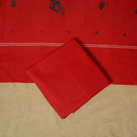 Sambalpuri ikat handloom embroidered cotton 3pc unstitched