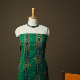 Sambalpuri ikat handloom embroidered cotton 3pc unstitched