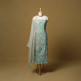 Sanganeri cotton 3pc unstitched dress material 25