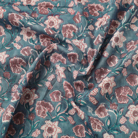  Green Sanganeri Block Print Cotton Fabric