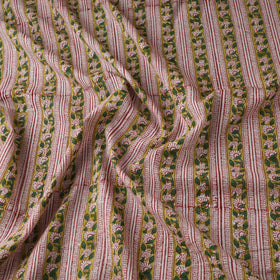 Green - sanganeri cotton fabric 42 - handcrafted