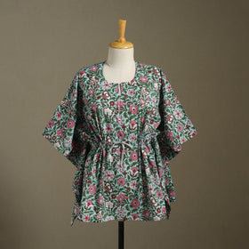 Sanganeri Block Print Cotton Kaftan (Short)
