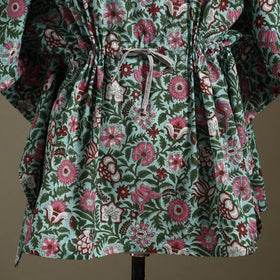 Sanganeri Block Print Cotton Kaftan (Short)
