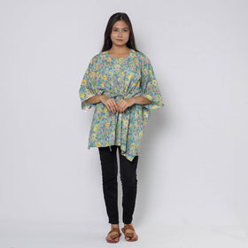 Sanganeri Block Print Cotton Kaftan (Short)
