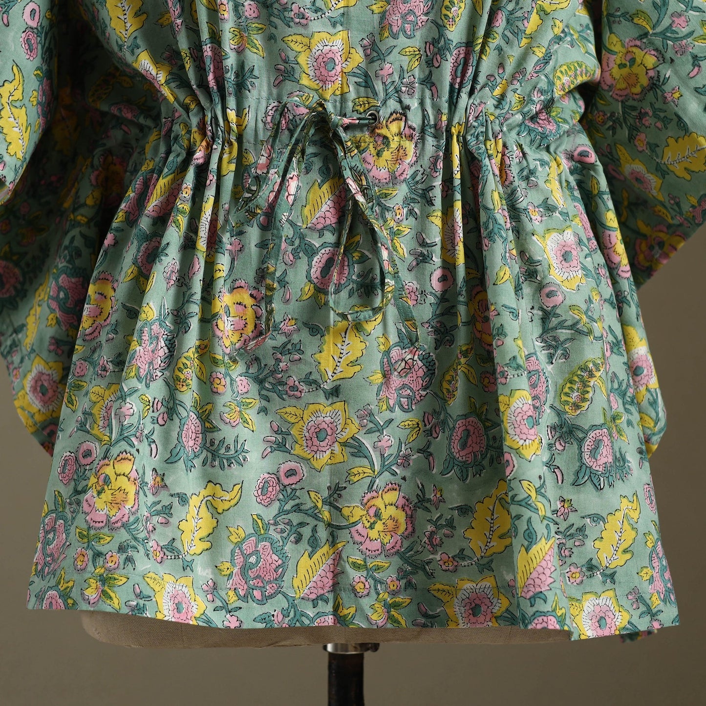 Sanganeri Block Print Cotton Kaftan (Short)