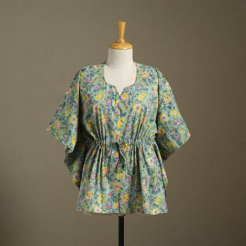 Sanganeri Block Print Cotton Kaftan (Short)