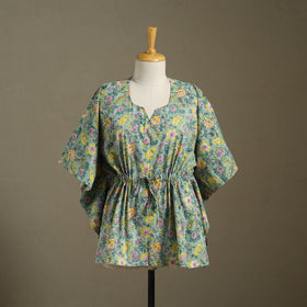 Sanganeri Block Print Cotton Kaftan (Short)