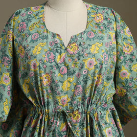 Sanganeri Block Print Cotton Kaftan (Short)