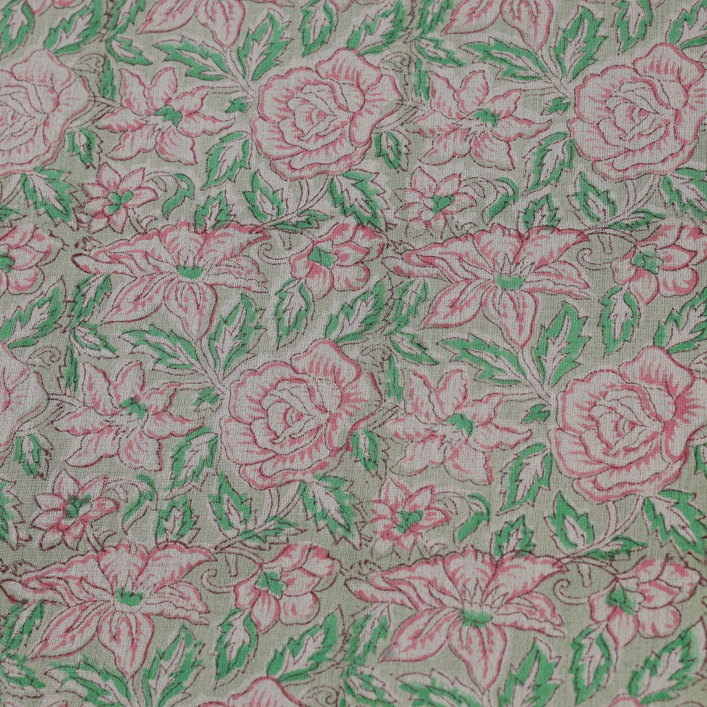 Sanganeri handloom pure wool fabric 04 - handcrafted