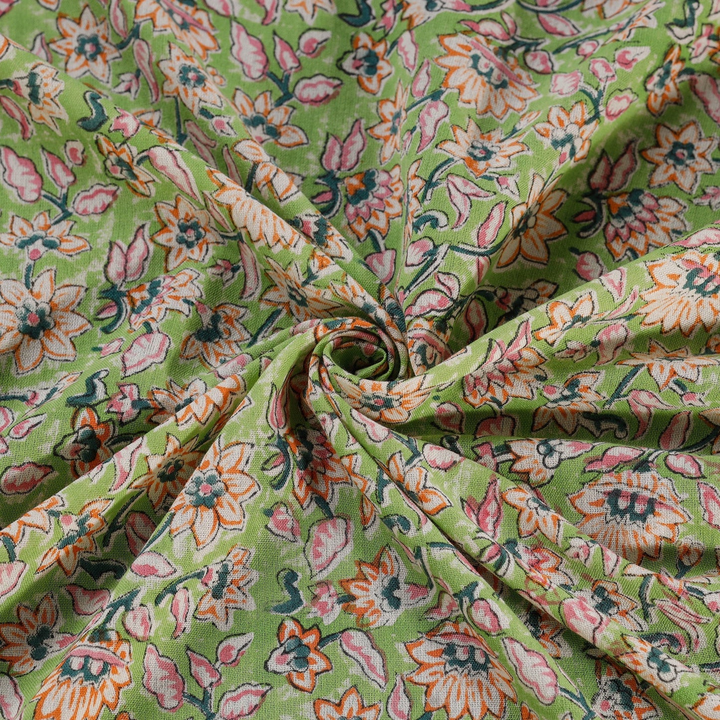 Sanganeri handloom pure wool fabric 05 - handcrafted