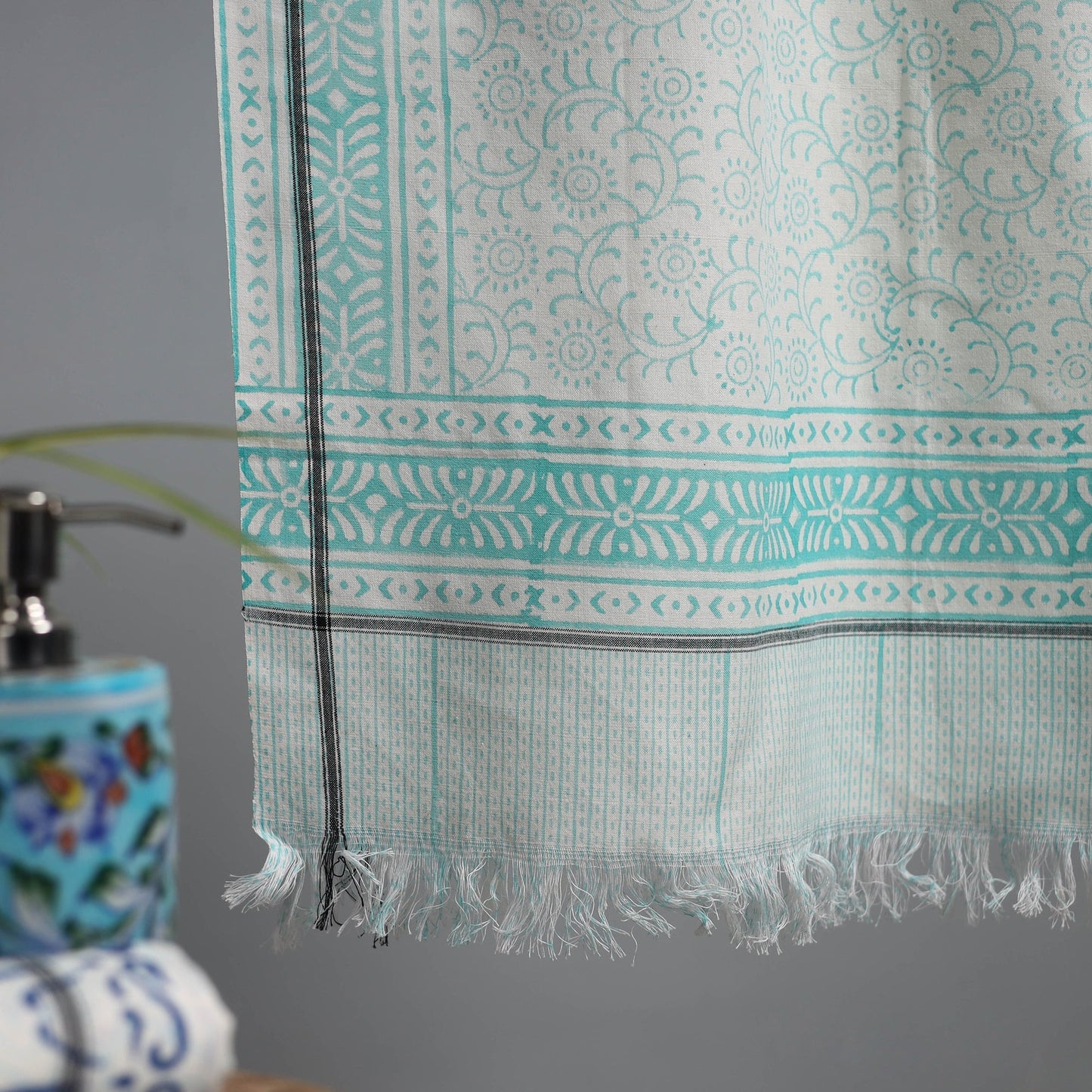 Sanganeri handloom towel 06 - handcrafted