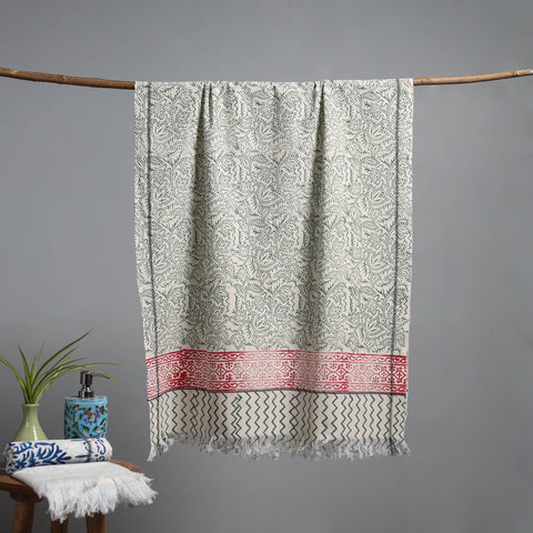 Sanganeri handloom towel 07 - handcrafted