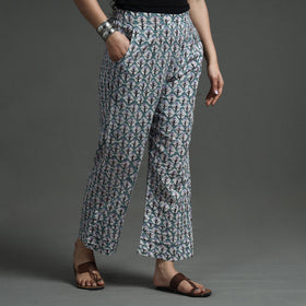 Buy Sanganeri Block Printed Cotton Elasticated Palazzo Online at iTokri.com