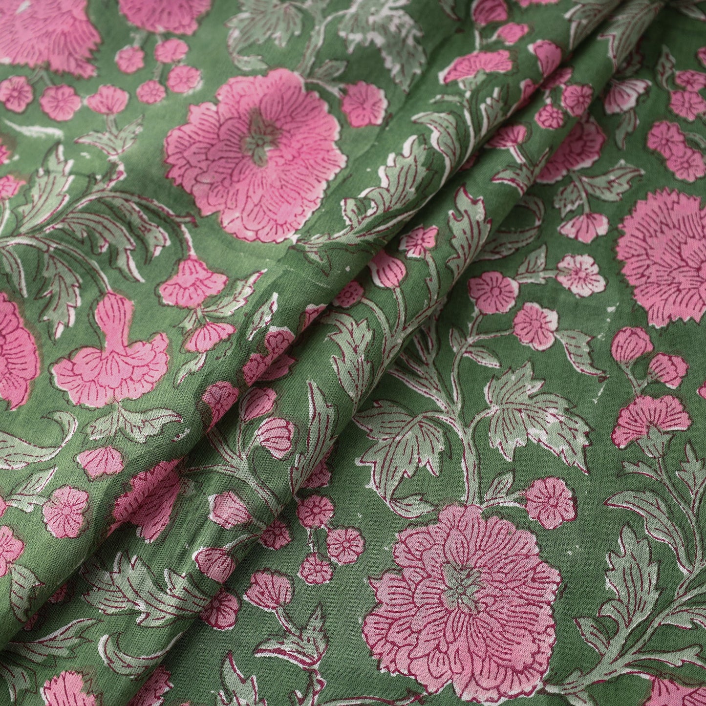 Buy Sanganeri Block Printed Cotton Fabric 06 Online at iTokri.com