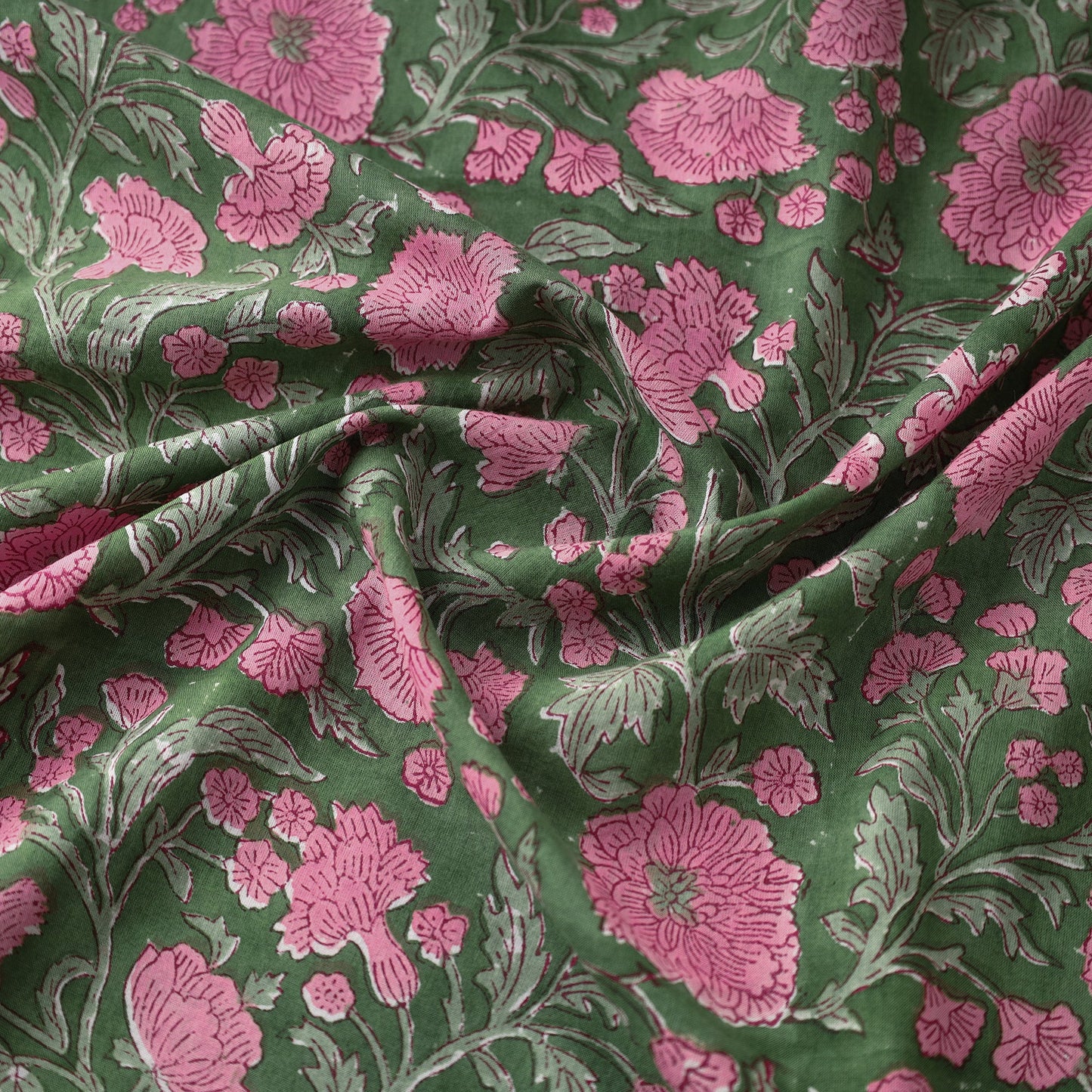 Buy Sanganeri Block Printed Cotton Fabric 06 Online at iTokri.com