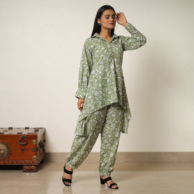  Sanganeri Block Printed Cotton Co-Ord Set 03 Online at iTokri.com