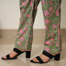 Green - sanganeri block printed cotton co-ord set 27