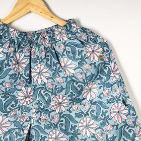  Sanganeri Block Printed Cotton Unisex Boxer/Shorts 