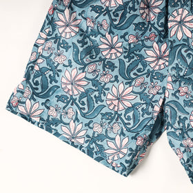  Sanganeri Block Printed Cotton Unisex Boxer/Shorts 