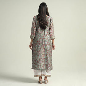 Sanganeri Kurta with Palazzo & Dupatta Set