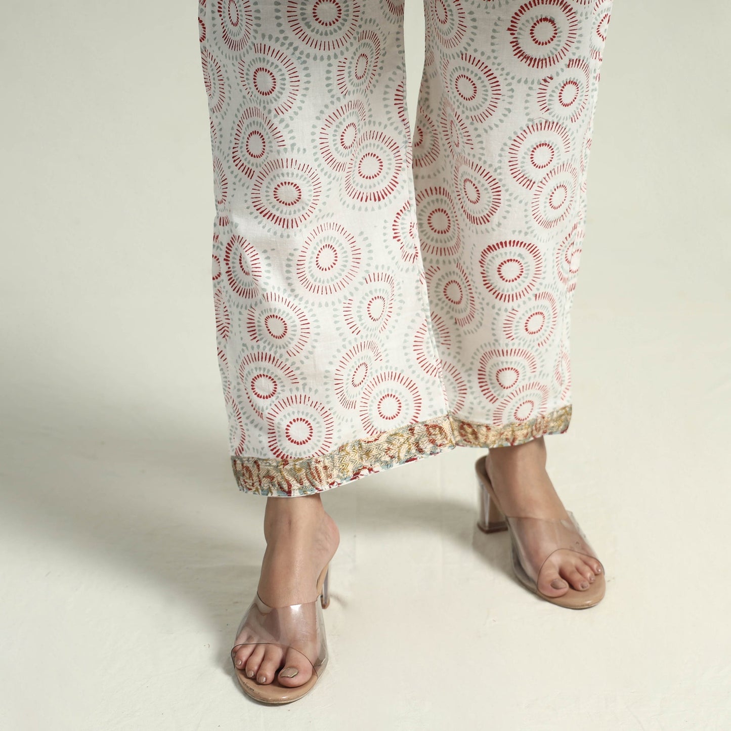 Sanganeri Kurta with Palazzo & Dupatta Set