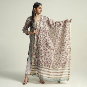Sanganeri Kurta with Palazzo & Dupatta Set