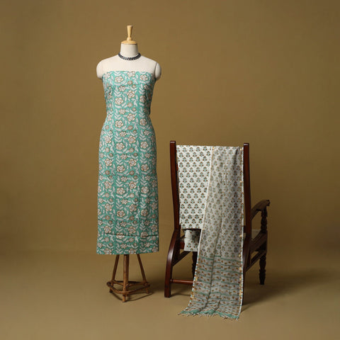 Sanganeri cotton 3pc unstitched dress material 25