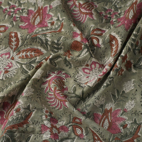 Green - sanganeri cotton fabric 06 - handcrafted