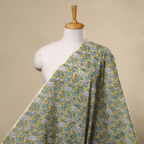  Multicolor Sanganeri Block Print Cotton Fabric