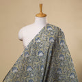  Green Sanganeri Block Print Cotton Fabric