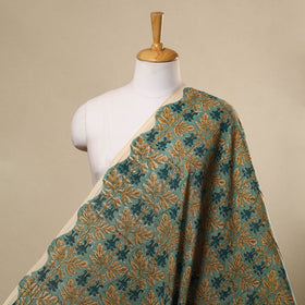  Green Sanganeri Block Print Cotton Fabric